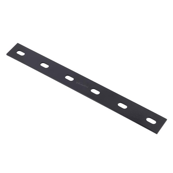Hampton Hampton 1/8 in. H X 1.5 in. W X 14 in. L Black Steel Mending Plate - 02-3411-552
