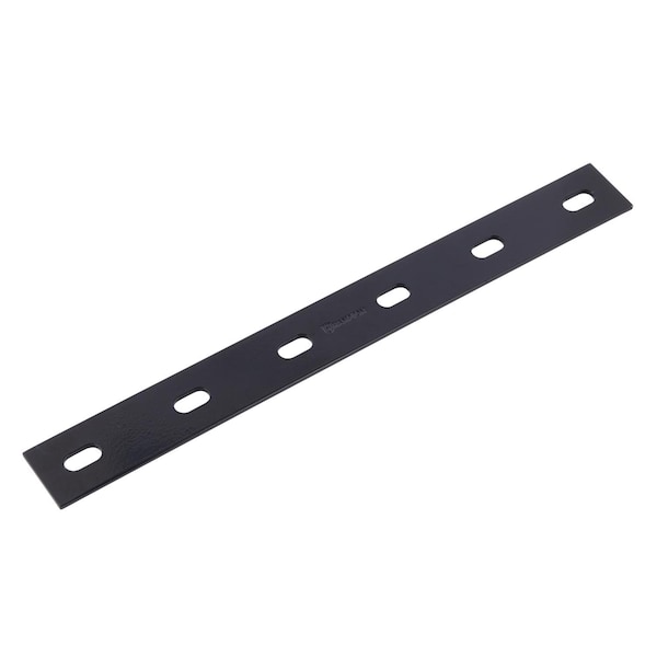 Hampton Hampton 1/8 in. H X 1.5 in. W X 14 in. L Black Steel Mending Plate - 02-3411-552