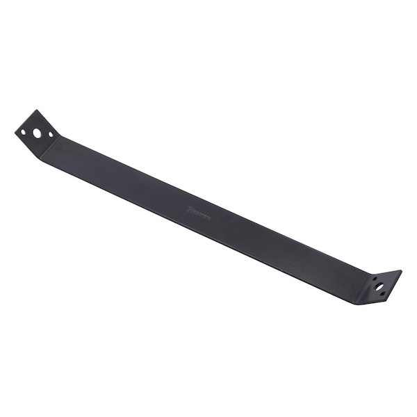 Hampton Hampton 16.3 in. H X 1.5 in. W X 1/8 in. D Black Steel Inside Strap Brace - 02-3411-663