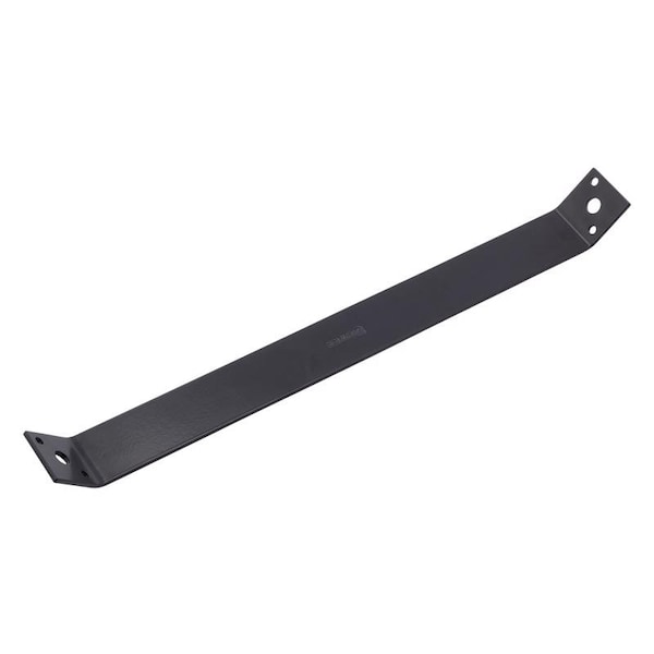 Hampton Hampton 16.3 in. H X 1.5 in. W X 1/8 in. D Black Steel Inside Strap Brace - 02-3411-663