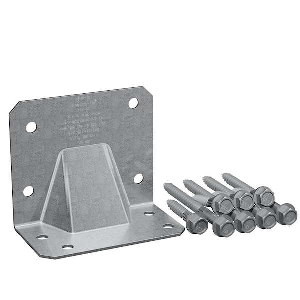 Simpson Strong-Tie HGA Hurricane Tie Kit, 3 ft L, 3-1/2 in W, Steel, Galvanized, Fastening Method: Screw - HGA10KT