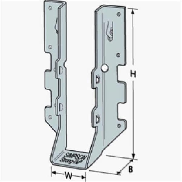 Simpson Strong-Tie Simpson Strong Tie LUS28-2Z 2 x 8 in. Face Mount Joist Hanger; Double - 717423