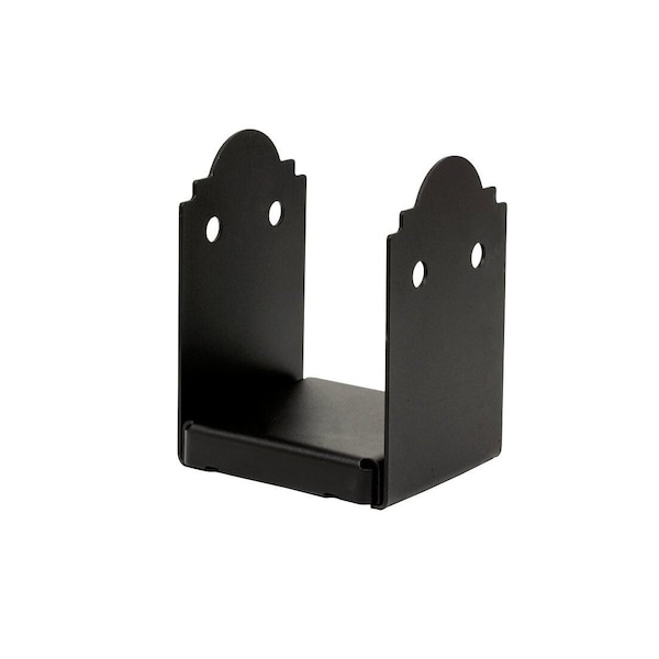 Simpson Strong-Tie Post Base Outdoor Accents 7.25in H X 6in W 12 Ga. Galvanized Steel Black - APB66R