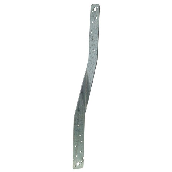 Simpson Strong-Tie HTS Heavy Twist Strap, 16 in L, Steel, Galvanized, Fastening Method: Nail - HTS16