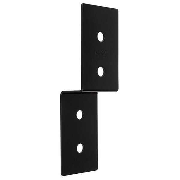 National Hardware Indio 1219BC Series Joist Tie, 934 in L, 3 in W, Steel, Storm ShinePowderCoated, Black - N800-218