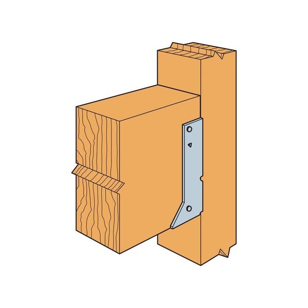 Simpson Strong-Tie Concealed Flange Hanger, Galvanized Steel, 14 Gauge, 4 x 8-In. - HUC48