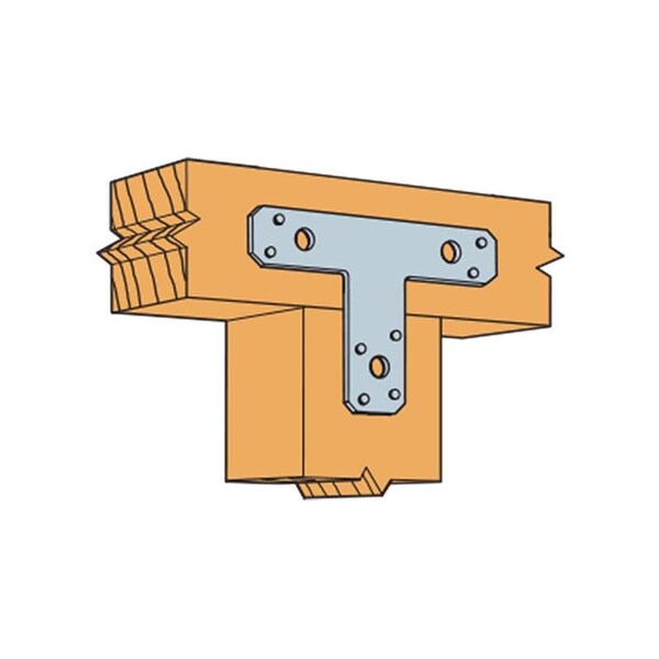 Simpson Strong-Tie T-Strap Tie, 12 in L, 2 in W, Galvanized Steel, Fastening Method: Nail Zinc - 1212T