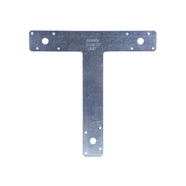 Simpson Strong-Tie T-Strap Tie, 12 in L, 2 in W, Galvanized Steel, Fastening Method: Nail Zinc - 1212T