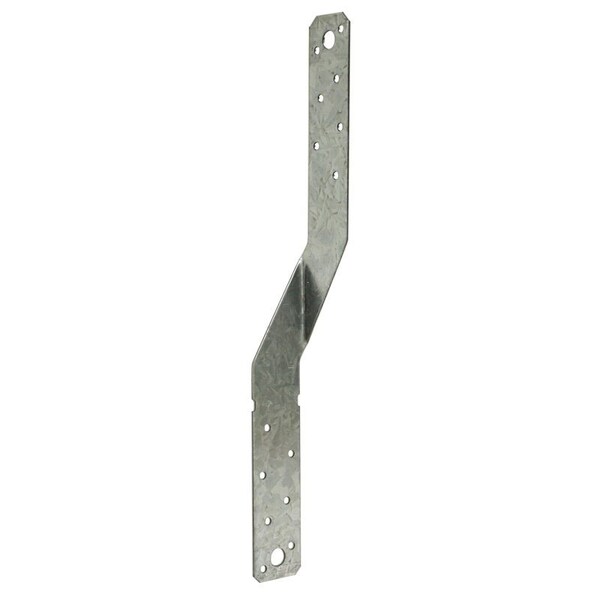 Simpson Strong-Tie MTS Medium Twist Strap, 12 in L, Steel, ZMAX, Fastening Method: Nail - MTS12Z