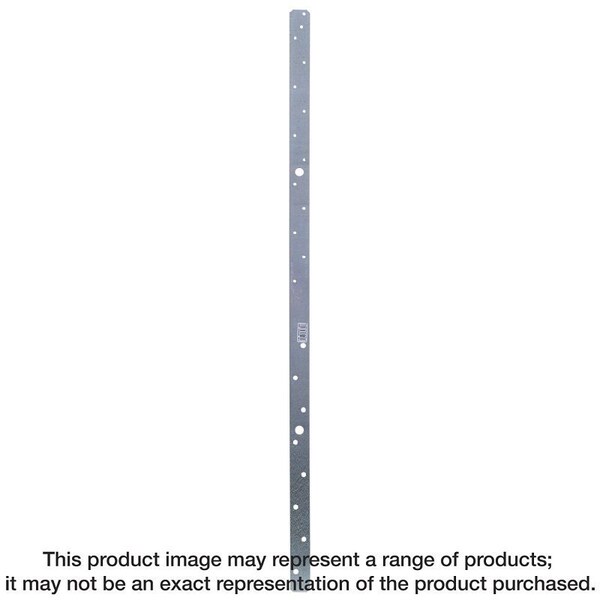 Simpson Strong-Tie MSTAM Strap Tie, 36 in L, 1-1/4 in W, Steel, Zinc Galvanized - MSTAM36