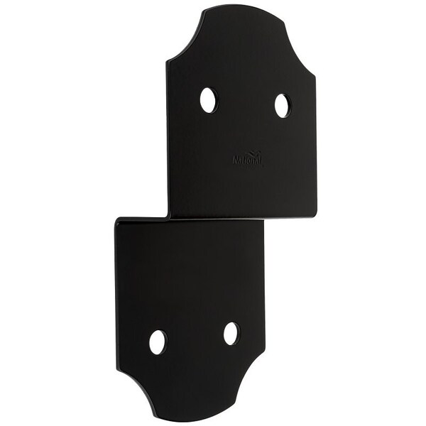National Hardware Hartley 1219BC Series Joist Tie, 934 in L, 5 in W, Steel, Storm ShinePowderCoated, Black - N800-008