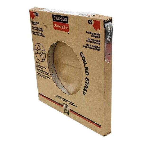 Simpson Strong-Tie CS Coiled Strap, 20 ga Gauge, Steel, Galvanized - CS20-R