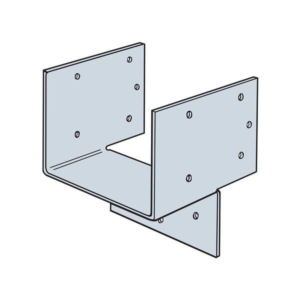 Simpson Strong-Tie HH Header Hanger, 2-13/16 in H, 3-1/2 in W, Steel, Galvanized - HH4