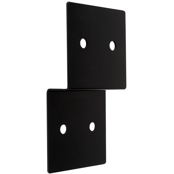 National Hardware Indio 1219BC Series Joist Tie, 934 in L, 5 in W, Steel, Storm ShinePowderCoated, Black - N800-208