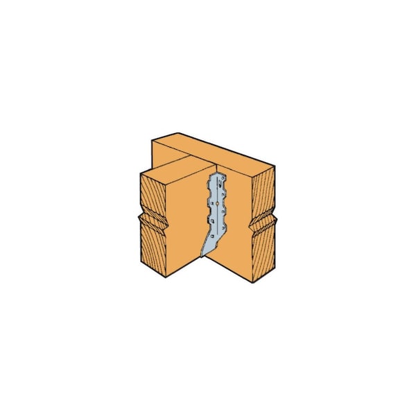 Simpson Strong-Tie LUS Joist Hanger, 8-3/4 in H, 2 in D, 3-9/16 in W, Steel, Galvanized/Zinc, Face Mounting - LUS410