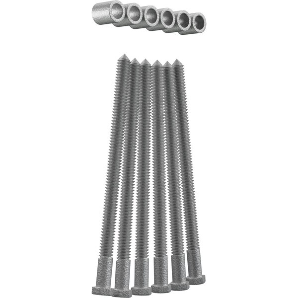 Ekena Millwork Premium 7/8" Barn Door Flat Track Extension Hardware for 1 3/8" Door, PC Chrome - GB60013EXCR
