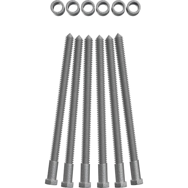 Ekena Millwork Premium 7/8" Barn Door Flat Track Extension Hardware for 1 3/8" Door, PC Chrome - GB60013EXCR