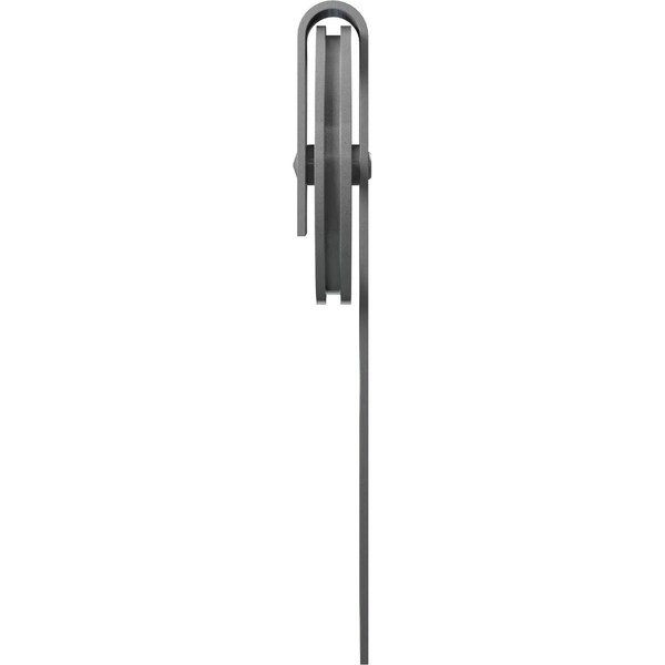 Ekena Millwork Premium Wagon Wheel Roller Hanger w/ Bolts for Barn Door for 2 1/4" Doors, Flint Gray - GB60015RWFG