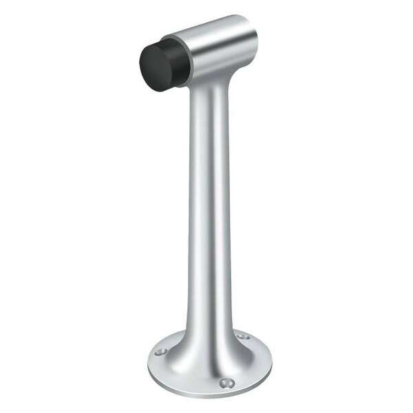Deltana Floor Mount, 8" Heavy Duty Bumper Bright Chrome - DSF800U26