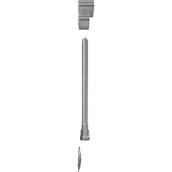 Ekena Millwork Premium Barn Door Flat Track Mounting Hardware for 1 3/4" Door, Silver Metallic - GB60014MSM