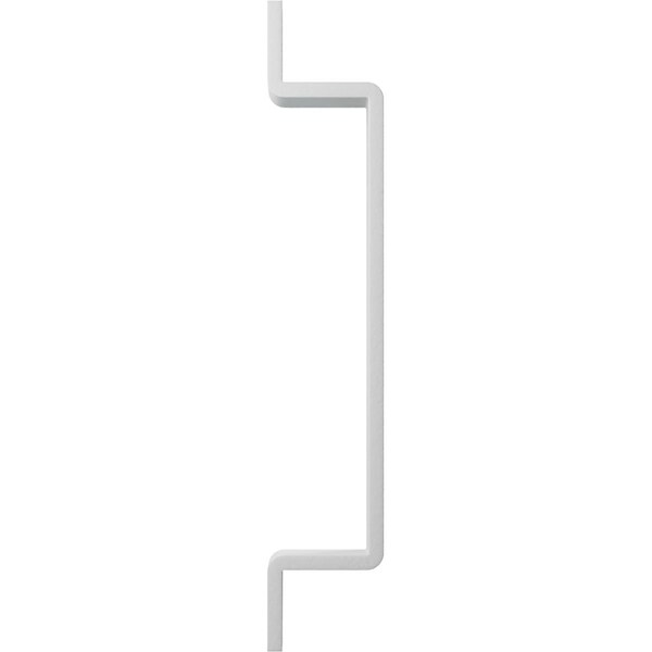 Ekena Millwork Premium 7"L x 1 1/4"W Pull Handle for 2 1/4" Doors, Rocket White - GB6001PH507RW