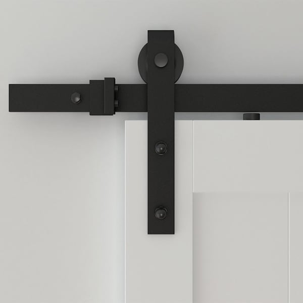 Designer Collection Black 96" Sliding Door Hardware - NT.1400.09W-96.08