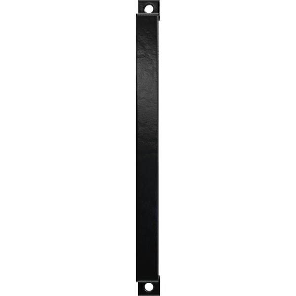 Ekena Millwork Premium 16"L x 1 1/4"W Pull Handle for 2 1/4" Doors, Black - GB6001PH516BL