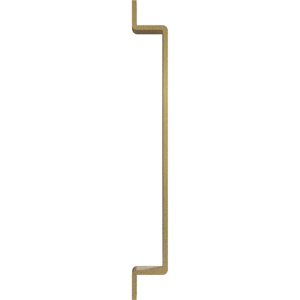 Ekena Millwork Premium 11"L x 1 1/4"W Pull Handle for 1 3/4" Doors, Jacob's Gold - GB6001PH411JG