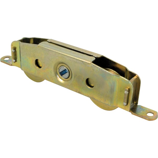 Prime-Line Roller Assembly, 1-1/4 in. Tandem Wheels, Concave Edge, Steel B.B. - D 1607