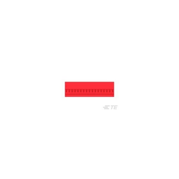 Te Connectivity Board Connector, 17 Contact(S), 1 Row(S), Female, 0.1 Inch Pitch, Idc Terminal, Locking, Red - 4-643813-7