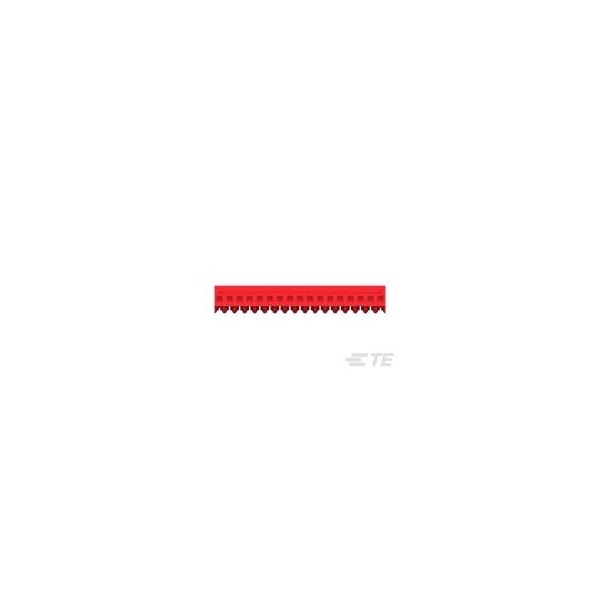 Te Connectivity Board Connector, 17 Contact(S), 1 Row(S), Female, 0.1 Inch Pitch, Idc Terminal, Locking, Red - 4-643813-7