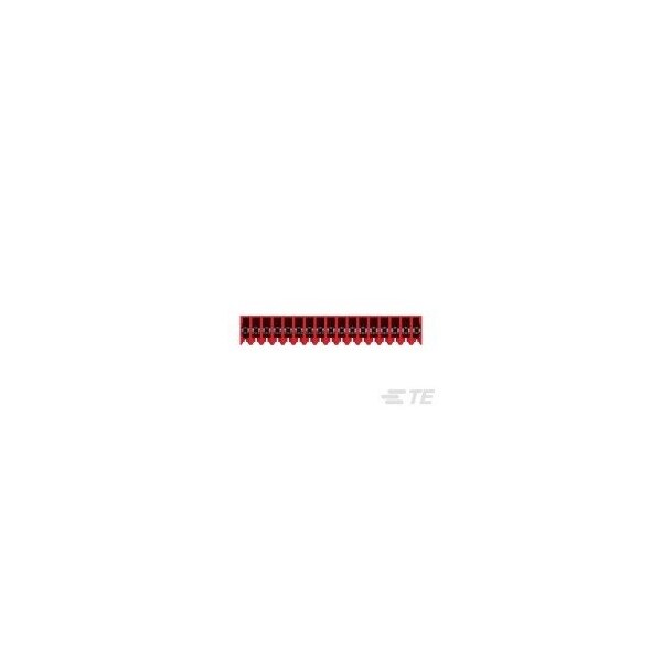 Te Connectivity Board Connector, 17 Contact(S), 1 Row(S), Female, 0.1 Inch Pitch, Idc Terminal, Locking, Red - 4-643813-7