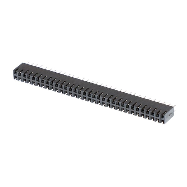 Molex Board Connector, 64 Contact(S), 2 Row(S), Female, Straight, 0.1 Inch Pitch, Solder Terminal, Black - 15445864