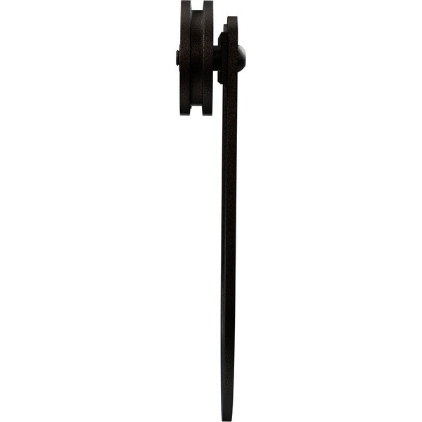 Ekena Millwork Economy Horseshoe Silent Roller Hanger w/ Bolts for Barn Door for 1 3/8" to 1 3/4" Doors - GB6008R2AB