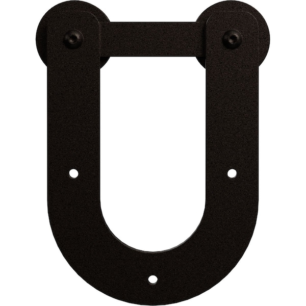 Ekena Millwork Economy Horseshoe Silent Roller Hanger w/ Bolts for Barn Door for 1 3/8" to 1 3/4" Doors - GB6008R2AB