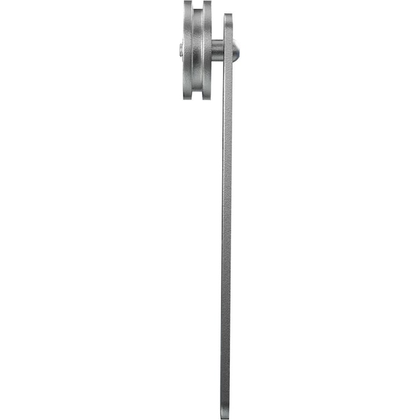 Ekena Millwork Economy Straight Strap Silent Roller Hanger w/ Bolts for Barn Door for 1 3/8" to 1 3/4" Doors - GB6008RSM