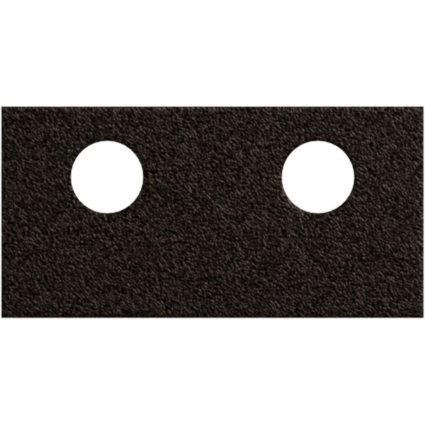 Ekena Millwork Economy Barn Door Flat Track Connecting Plate, Arch Bronze - GB6008CAB