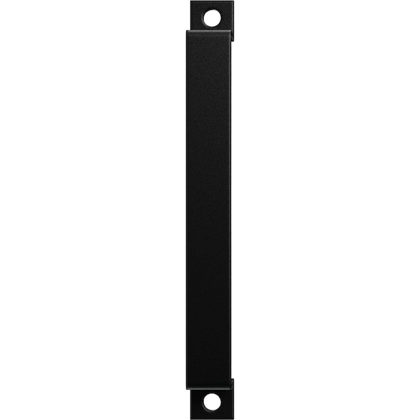 Ekena Millwork Premium 11"L x 1 1/4"W Pull Handle for 1 3/4" Doors, Matte Black - GB6001PH411MB
