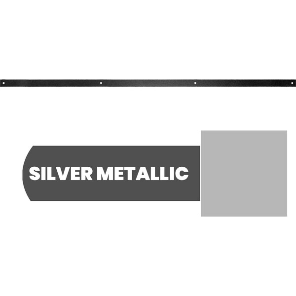 Ekena Millwork Exterior Dummy Rollers Series 8' Track, Silver Metallic - GB6004ET81