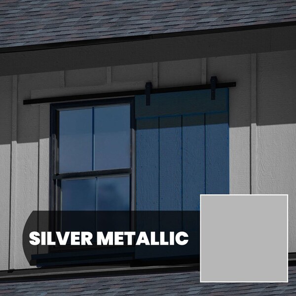 Ekena Millwork Exterior Dummy Rollers Series 8' Track, Silver Metallic - GB6004ET81