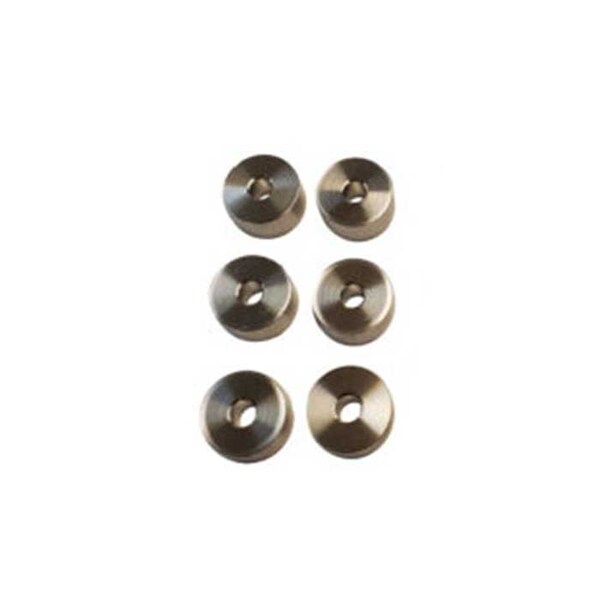Orca Hardware 14mm 1/2 Spacer Extender and 127mm 5 Lag, 6 Pieces per Set, SN Satin Nickel Finish, Can Be Us - FT-WASHER-14-SN