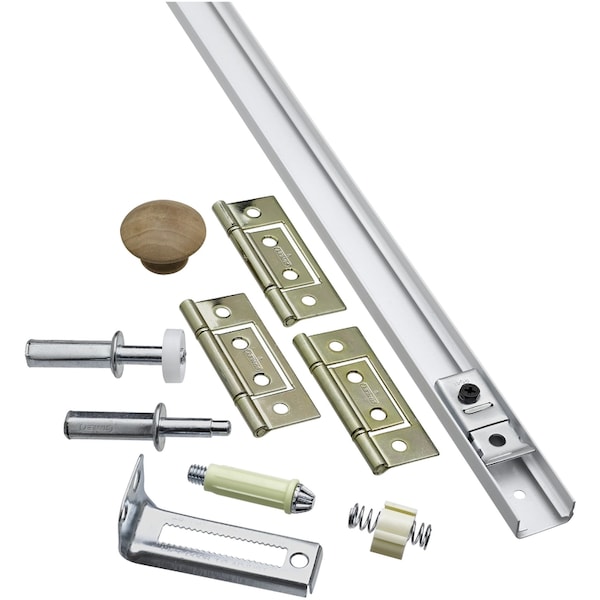 National Hardware National Hardware 36 in. L White Steel Folding Door Hardware Set 1 pk - N343-715