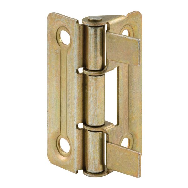 Johnson Hardware Prime-Line 2-1/8 in. L Brass-Plated Door Hinge 2 pk - 161908