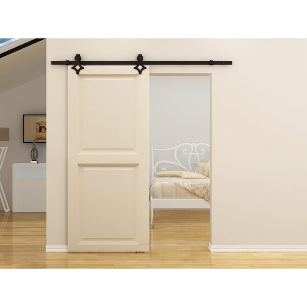Onward Black Diamond 78 34 in 2000 mm Decorative Visible Rail System, Black - 246081MATPVC