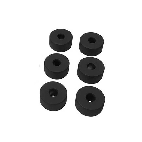 Orca Hardware 14mm 1/2 Spacer Extender and 127mm 5 Lag, 6 Pieces per Set, BL Black Finish, Can Be Used As a - FT-WASHER-14-BL