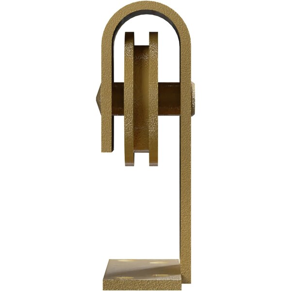 Ekena Millwork Premium J-Top Mount Roller Hanger w/ Bolts for Barn Door for 1 3/8" to 2 1/4" Doors, Jacob's Gold - GB60010RJG