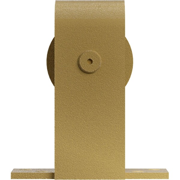 Ekena Millwork Premium J-Top Mount Roller Hanger w/ Bolts for Barn Door for 1 3/8" to 2 1/4" Doors, Jacob's Gold - GB60010RJG