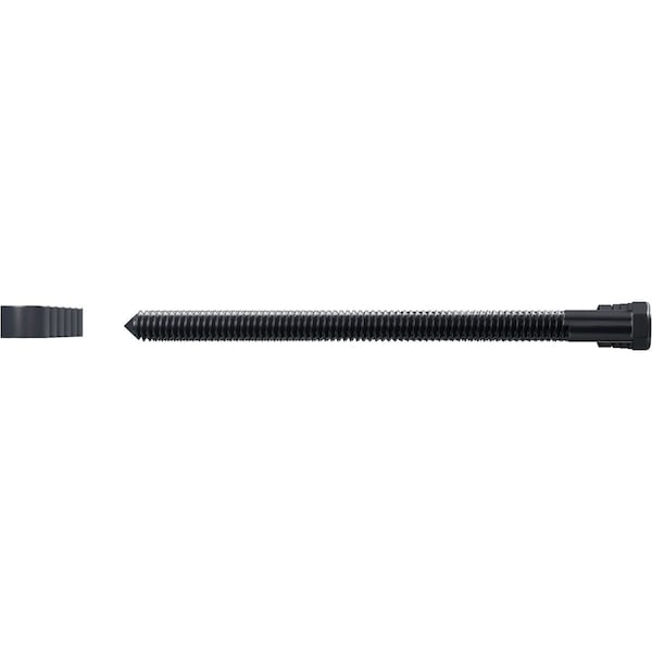 Ekena Millwork Premium 1/2" Barn Door Flat Track Extension Hardware for 2 1/4" Door, Dark Gray - GB60015EDG