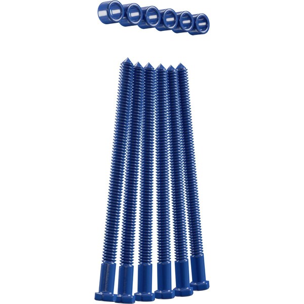 Ekena Millwork Premium 1/2" Barn Door Flat Track Extension Hardware for 2 1/4" Door, Blue Ribbon - GB60015EBR