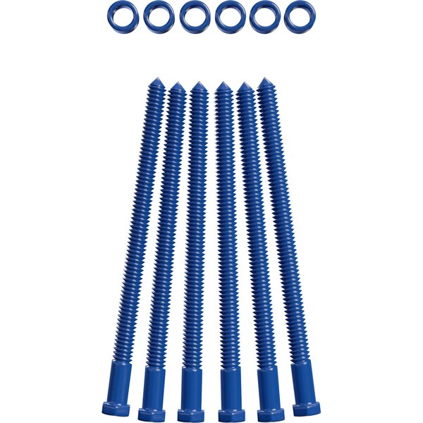 Ekena Millwork Premium 1/2" Barn Door Flat Track Extension Hardware for 2 1/4" Door, Blue Ribbon - GB60015EBR